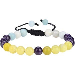 Bracelet For Headaches And Migraines - Amazonite Serpentine Amethyst Bracelet